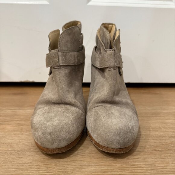 Rag & Bone Suede Leather Ankle Boots – Beige, Size 37 - Picture 2 of 4